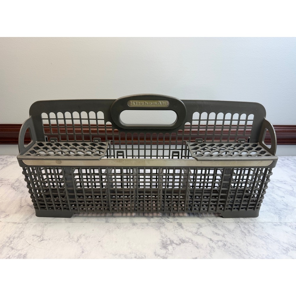 KitchenAid Dishwasher Silverware Basket Grey Plastic Utensil Caddy Replacement